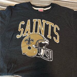 Saints Graphic T-Shirt - Black and Gold